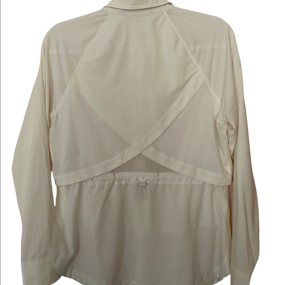 Athleta Northstar Cream Color Snap Button Shirt/ … - image 2